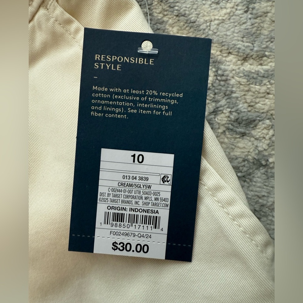 Women's Mid-Rise Straight Leg Relaxed Chino Pants - Universal Thread (NWT) - Picture 5 of 5